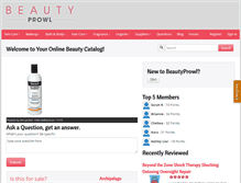 Tablet Screenshot of beautyprowl.com